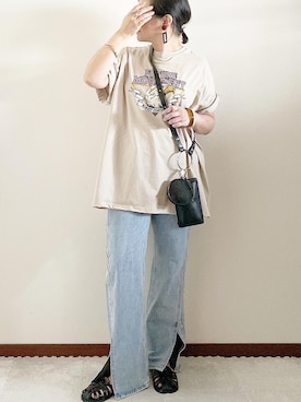 「REAL CUBE（リアルキューブ）のアイテム（アクセサリー）」を使った、naoさん（レディース・156cm）の夏コーディネート