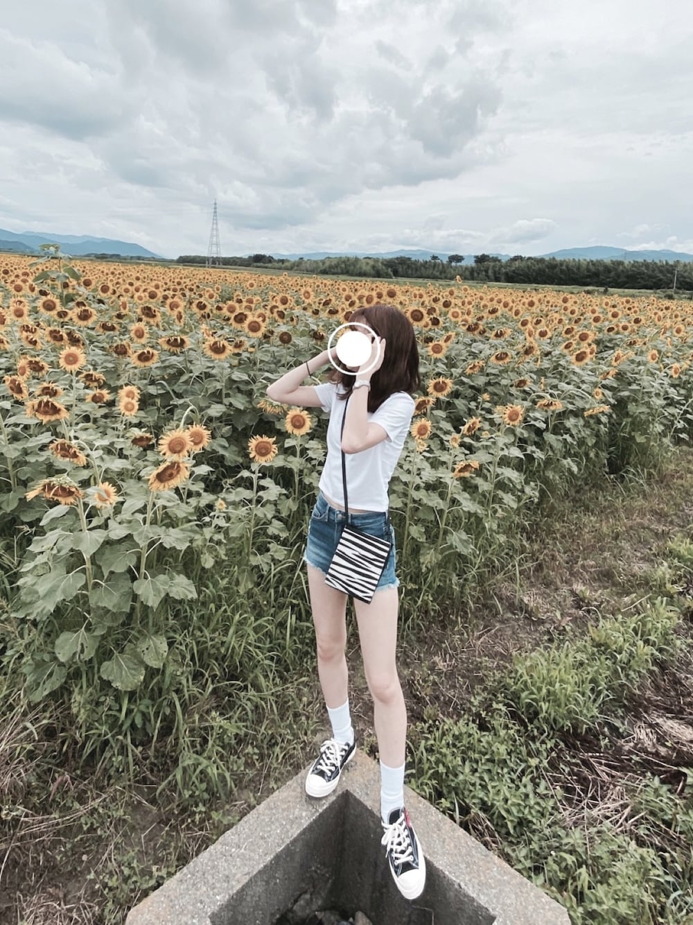 「今日のコーデ、ootd、おしゃれさんと繋がりたい、低身長」｜「ZARAのアイテム（トップス、ホワイト系）」を使った、saiさん（レディース・156cm）の夏コーディネートの1枚目の写真