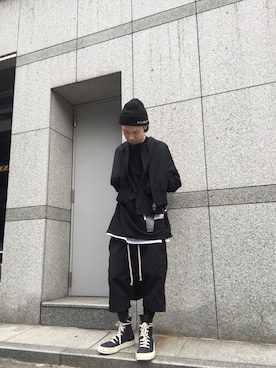 「DRKSHDW（ダークシャドウ）のアイテム」を使った、shintaro itoさん（メンズ・173cm）の春コーディネート