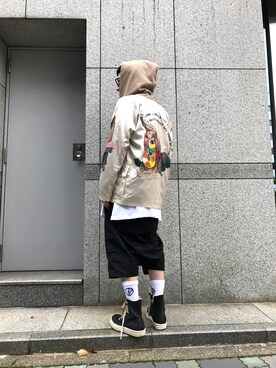 「DRKSHDW（ダークシャドウ）のアイテム」を使った、shintaro itoさん（メンズ・173cm）の春コーディネート