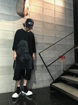 「DRKSHDW（ダークシャドウ）のアイテム」を使った、shintaro itoさん（メンズ・173cm）の夏コーディネート