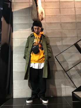 「alexanderwang（アレキサンダーワン）のアイテム（パンツ）」を使った、shintaro itoさん（メンズ・173cm）の秋コーディネート