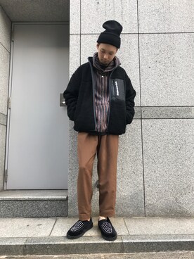 「thisisneverthat（ディスイズネバーザット）のアイテム（ジャケット/アウター）」を使った、shintaro itoさん（メンズ・173cm）の秋コーディネート