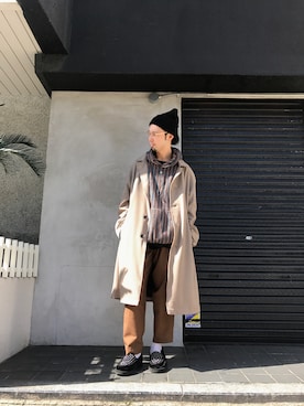 「R.M GANG（アールエムギャングレベルモダニストギャング）のアイテム」を使った、shintaro itoさん（メンズ・173cm）の秋コーディネート