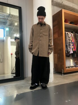 「L.H.P（エルエイチピー）のアイテム（パンツ）」を使った、shintaro itoさん（メンズ・173cm）の秋コーディネート