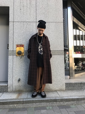 「Yohji Yamamoto（ヨウジヤマモト）のアイテム（トップス）」を使った、shintaro itoさん（メンズ・173cm）の秋コーディネート