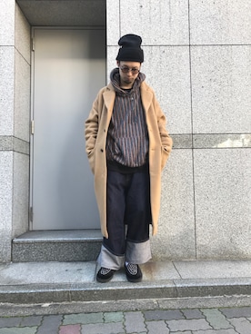 「R.M GANG（アールエムギャングレベルモダニストギャング）のアイテム」を使った、shintaro itoさん（メンズ・173cm）の冬コーディネート