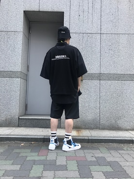 「L.H.P（エルエイチピー）のアイテム（帽子）」を使った、shintaro itoさん（メンズ・173cm）の夏コーディネート