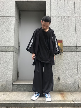 「sulvam」｜「アイテム（スラックス）」を使った、shintaro itoさん（メンズ・173cm）の夏コーディネート