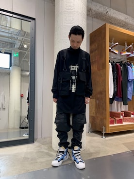 「DRKSHDW（ダークシャドウ）のアイテム」を使った、shintaro itoさん（メンズ・173cm）の夏コーディネート