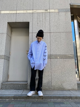 「soe（ソーイ）のアイテム（その他パンツ）」を使った、shintaro itoさん（メンズ・173cm）の冬コーディネート