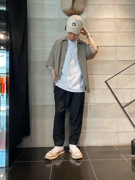 「BOTTER（ボッター）のアイテム（キャップ）」を使った、shintaro itoさん（メンズ・173cm）の春コーディネート
