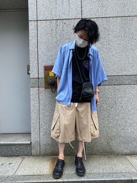 「Danke schon」｜「アイテム（チノパンツ）」を使った、shintaro itoさん（メンズ・173cm）の夏コーディネート