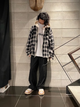 「blackweirdos」｜shintaro itoさん（メンズ・173cm）の冬コーディネート