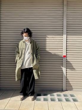 「08sircus（ゼロエイトサーカス）のアイテム（ジャケット/アウター）」を使った、shintaro itoさん（メンズ・173cm）の冬コーディネート
