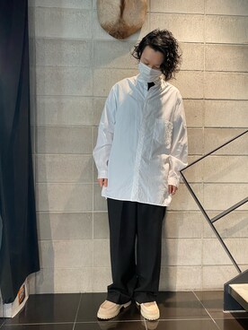 「Yohji Yamamoto（ヨウジヤマモト）のアイテム」を使った、shintaro itoさん（メンズ・173cm）の冬コーディネート