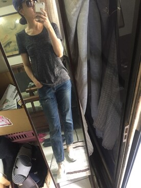 「sanuk（サヌーク）のアイテム（サンダル）」を使った、Alice Liさん（レディース・165cm）の夏コーディネート