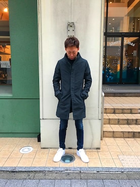 「OURET（オーレット）のアイテム（ジャケット/アウター）」を使った、ショーさん（メンズ・178cm）の冬コーディネート