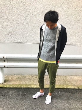 カクさん(メンズ・174cm)の春コーディネート