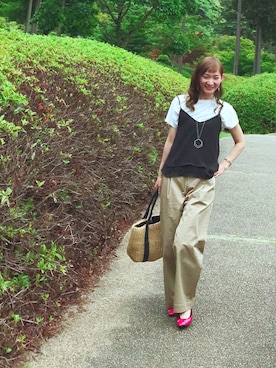 「Marc by Marc Jacobs（マークバイマークジェイコブス）のアイテム（ブレスレット）」を使った、i_am_maiさん（レディース・161cm）の春コーディネート