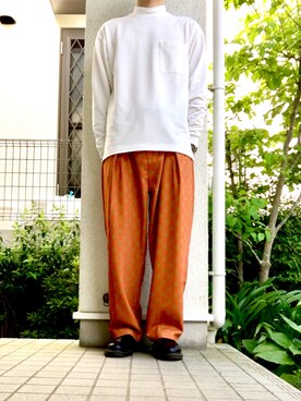 「コモン柄」｜kazuyaさん（メンズ・175cm）の春コーディネート