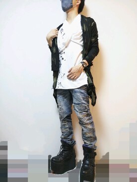 Yosuke ヨースケ の Yosuke ヨースケ メンズ超厚底レースアップスニーカー スニーカー Wear