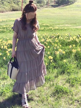 momoさん（レディース・155cm）の春コーディネート