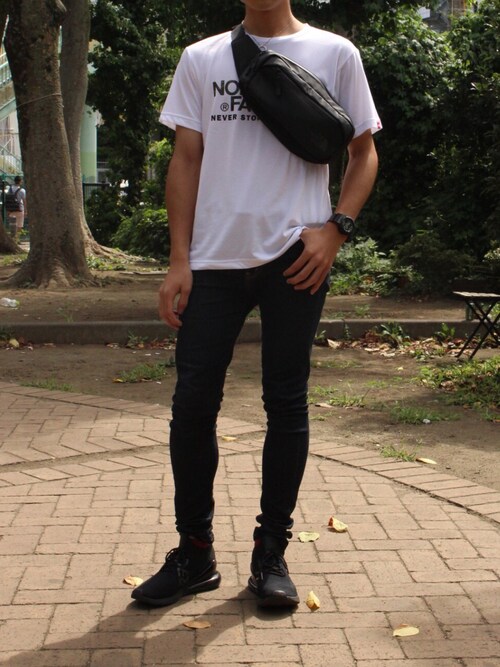 松屋 The North Faceのショルダーバッグを使ったコーディネート Wear