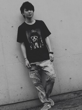 「Faith（-）のアイテム（アクセサリー）」を使った、watanabe koukiさん（メンズ・175cm）の夏コーディネート