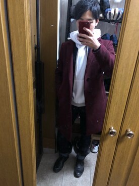 「HARE（ハレ）のアイテム（MA-1）」を使った、そんちゅーさん（メンズ・166cm）の冬コーディネート