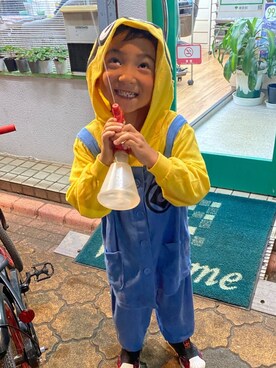 「MINIONS（ミニオンズ）のアイテム」を使った、tomokomakotoさん（キッズ・110cm）の秋コーディネート