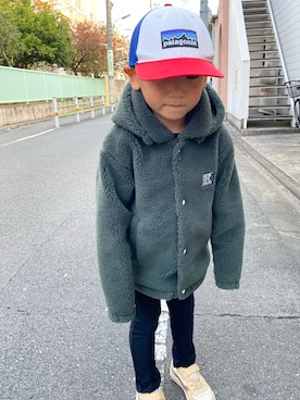 「HELLY HANSEN（ヘリーハンセン）のアイテム（ジャケット/アウター）」を使った、tomokomakotoさん（キッズ・110cm）の秋コーディネート