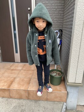 「HELLY HANSEN（ヘリーハンセン）のアイテム（ジャケット/アウター）」を使った、tomokomakotoさん（キッズ・110cm）の秋コーディネート