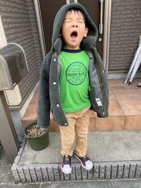 「HELLY HANSEN（ヘリーハンセン）のアイテム（ジャケット/アウター）」を使った、tomokomakotoさん（キッズ・110cm）の秋コーディネート