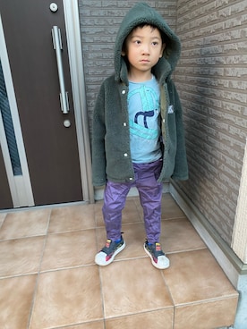 「HELLY HANSEN（ヘリーハンセン）のアイテム（ジャケット/アウター）」を使った、tomokomakotoさん（キッズ・110cm）の冬コーディネート