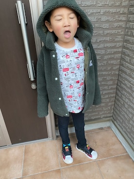 「HELLY HANSEN（ヘリーハンセン）のアイテム（ジャケット/アウター）」を使った、tomokomakotoさん（キッズ・110cm）の冬コーディネート