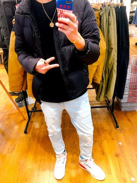「H&M（エイチ・アンド・エム）のアイテム（リング）」を使った、keiさん（メンズ・180cm）の冬コーディネート
