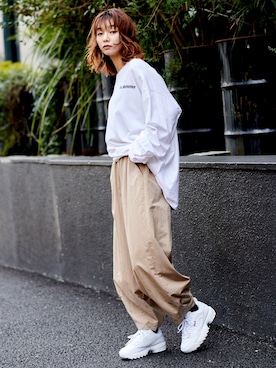 「PUBLUX（パブリュクス）のアイテム（スウェット）」を使った、PUBLUX　WOMENSさん（レディース・160cm）の冬コーディネート