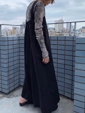 「PUBLUX（パブリュクス）のアイテム（サロペット/オーバーオール）」を使った、PUBLUX　WOMENSさん（レディース・160cm）の春コーディネート