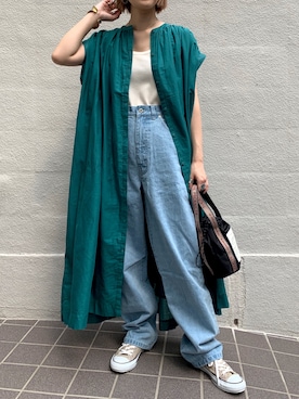 「PUBLUX（パブリュクス）のアイテム（ワンピース）」を使った、PUBLUX　WOMENSさん（レディース・160cm）の春コーディネート