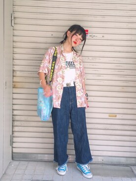 「summer」｜おさかなちゃんさん（レディース・156cm）の夏コーディネート