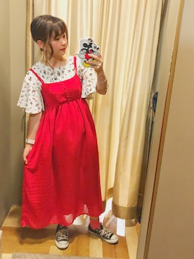「Green　Parks（グリーンパークス）のアイテム」を使った、おさかなちゃんさん（レディース・156cm）の春コーディネート
