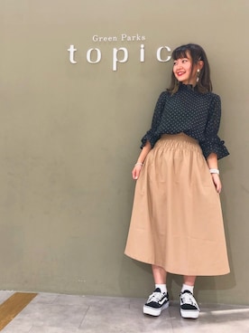 「Green　Parks（グリーンパークス）のアイテム」を使った、おさかなちゃんさん（レディース・156cm）の夏コーディネート