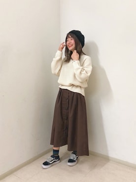 おさかなちゃんさん（レディース・156cm）の冬コーディネート