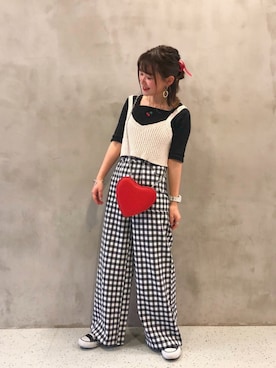 「CONVERSE（コンバース）のconverse（コンバース） ALL STAR OX（オールスターOX）（スニーカー）」を使った、おさかなちゃんさん（レディース・156cm）の春コーディネート