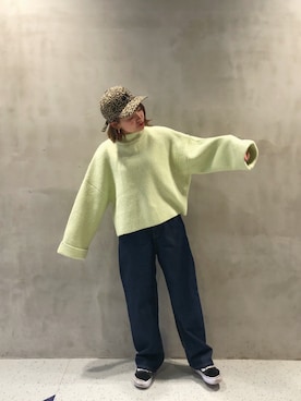 「NiCORON（ニコロン）のアイテム（パンツ）」を使った、おさかなちゃんさん（レディース・156cm）の秋コーディネート