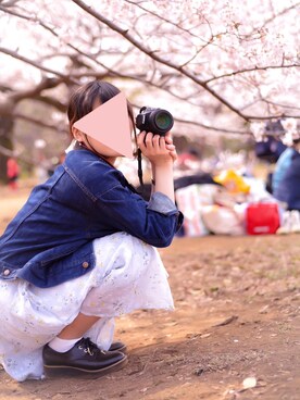 「amelier MAJESTIC LEGON（アメリエルマジェスティックレゴン）のアイテム（ワンピース/ドレス）」を使った、はせちゃんさん（レディース・162cm）の春コーディネート
