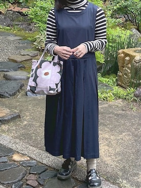 「PAR ICI（パーリッシィ）のアイテム（ワンピース）」を使った、kinokowknさん（レディース・153cm）の春コーディネート