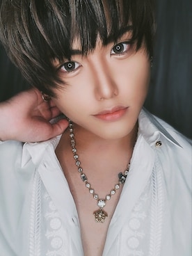 「VERSACE（ヴェルサーチ）のアイテム（アクセサリー）」を使った、xoxoさん（メンズ・167cm）の夏コーディネート