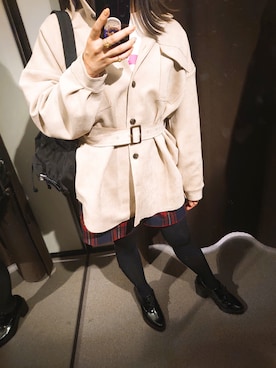 「archives（アルシーヴ）のアイテム（ブーティ）」を使った、遊璃さん（レディース・153cm）の秋コーディネート